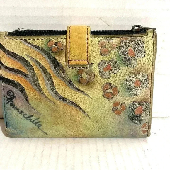 Anuschka multicolor print leather wallet - Picture 2 of 6